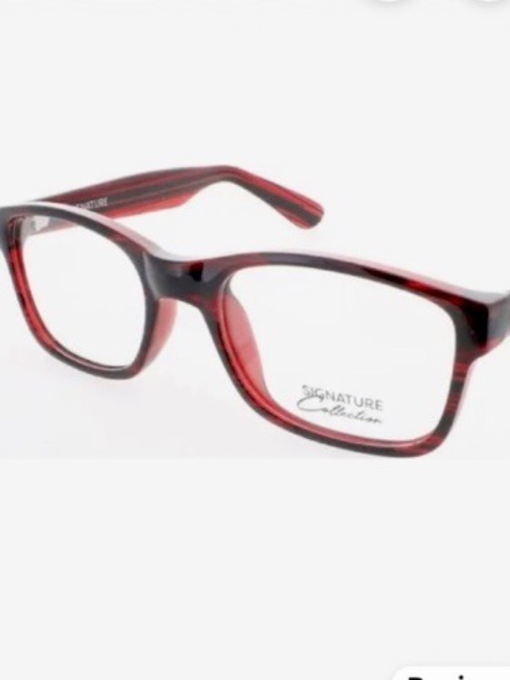 Signature Collection Eyeglass Frames S7002 Red Stripe 54-21-145 NEW Unisex Adult